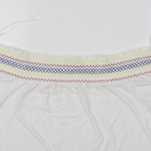 Papaya Womens White   Basic Blouse Size 12