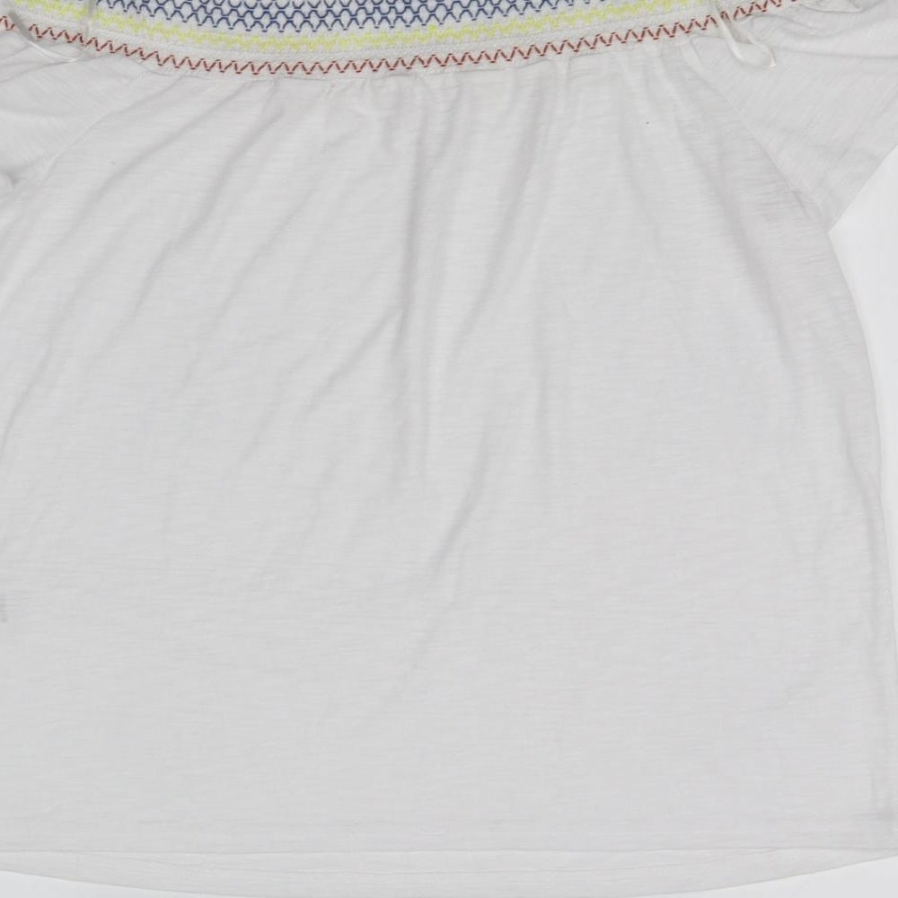 Papaya Womens White   Basic Blouse Size 12