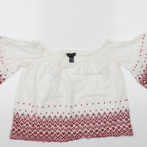 New Look Womens White   Basic Blouse Size 12