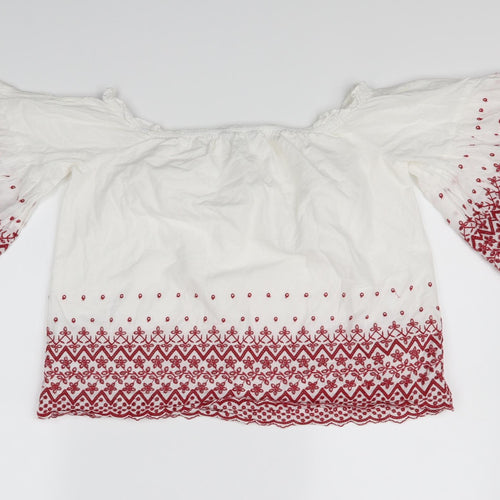 New Look Womens White   Basic Blouse Size 12