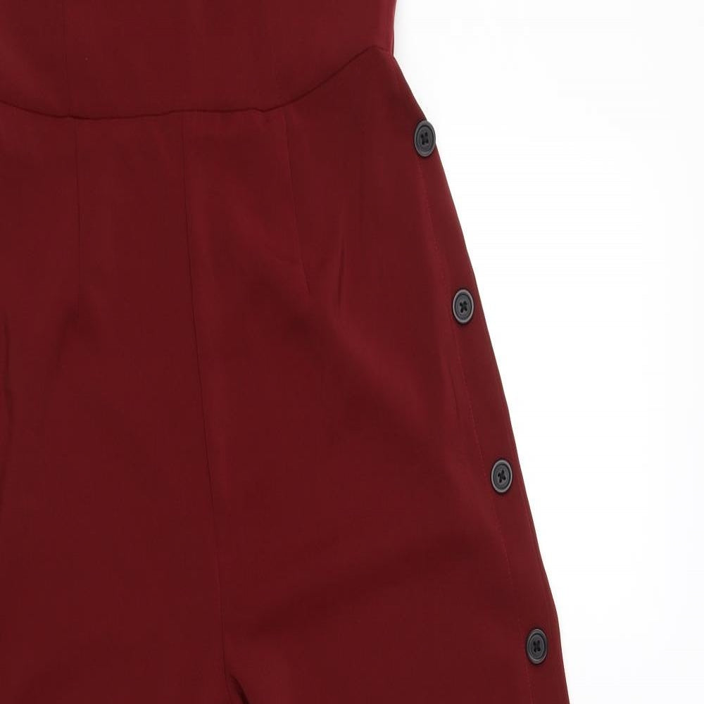 New Look Womens Red   Jumpsuit One-Piece Size 10