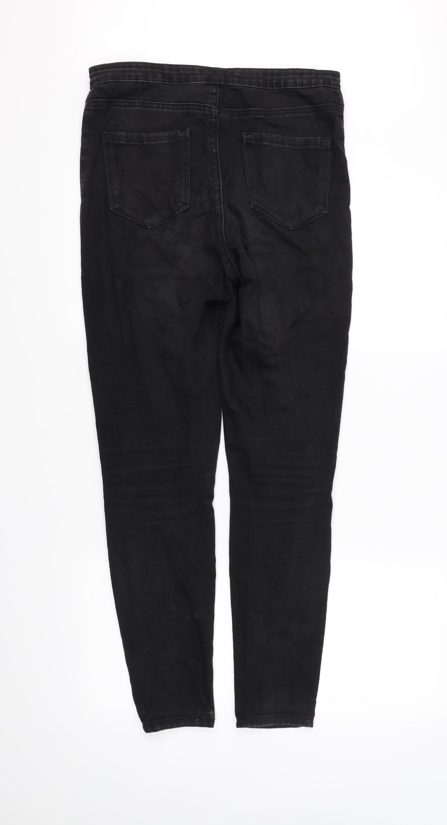 deniem & co Womens Black   Straight Jeans Size 12 L32 in