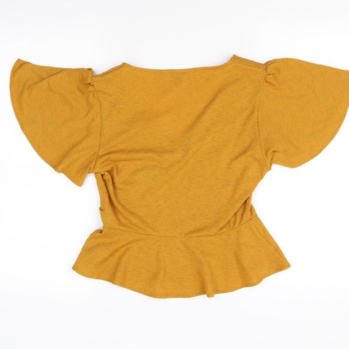 Miss Selfridge Womens Orange   Basic Blouse Size 10