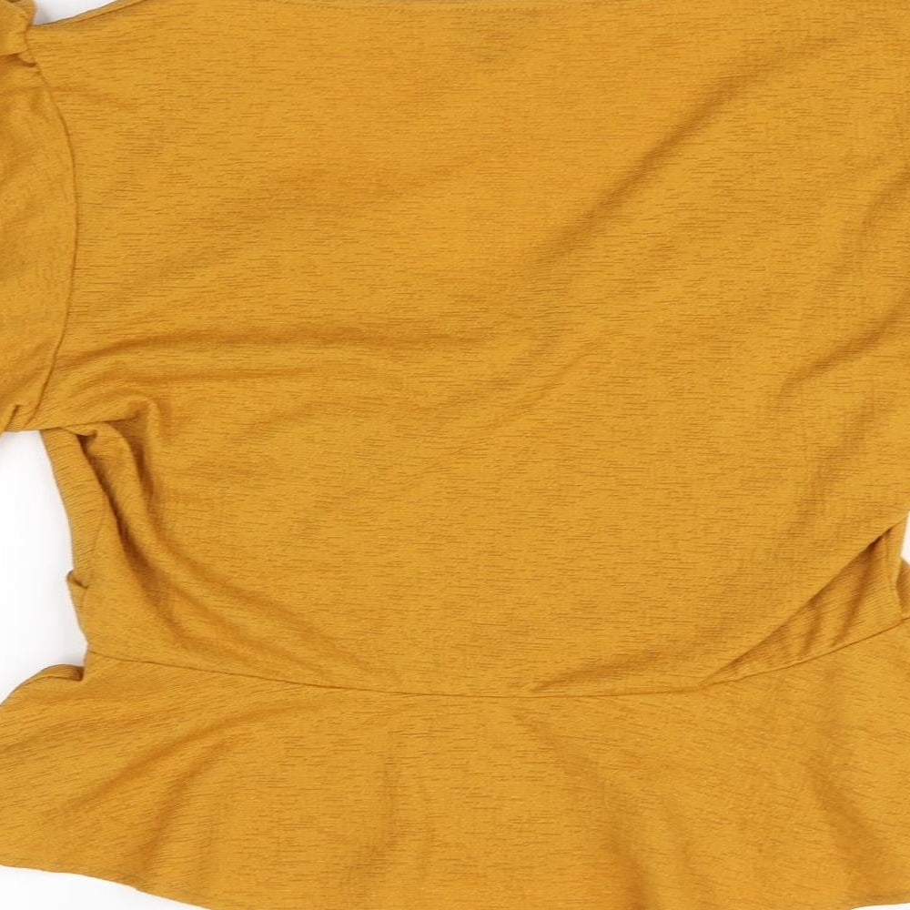 Miss Selfridge Womens Orange   Basic Blouse Size 10