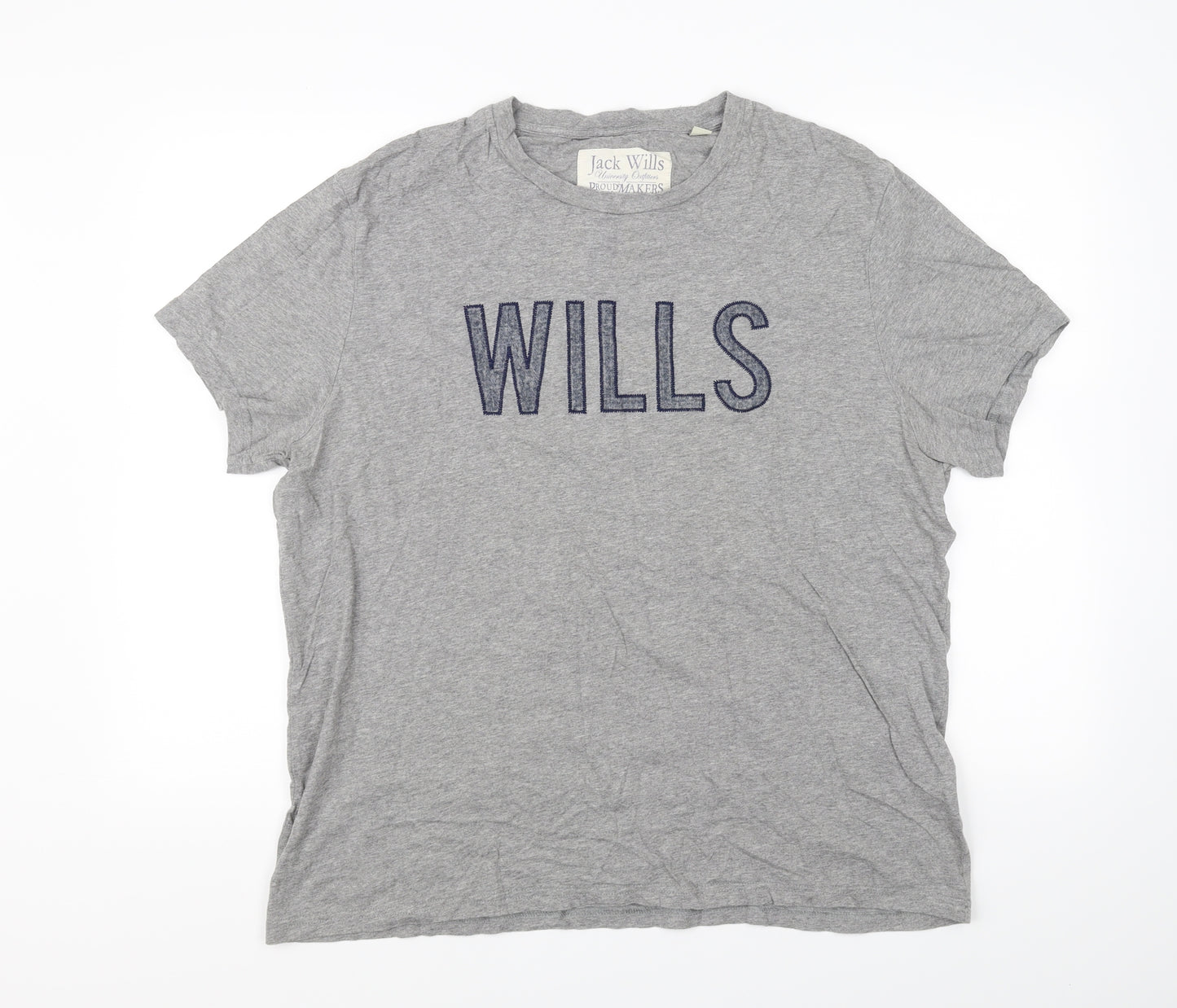 Jack Wills Mens Grey    T-Shirt Size XL