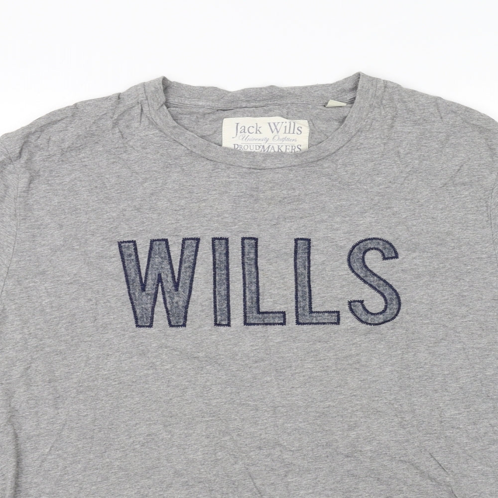 Jack Wills Mens Grey    T-Shirt Size XL