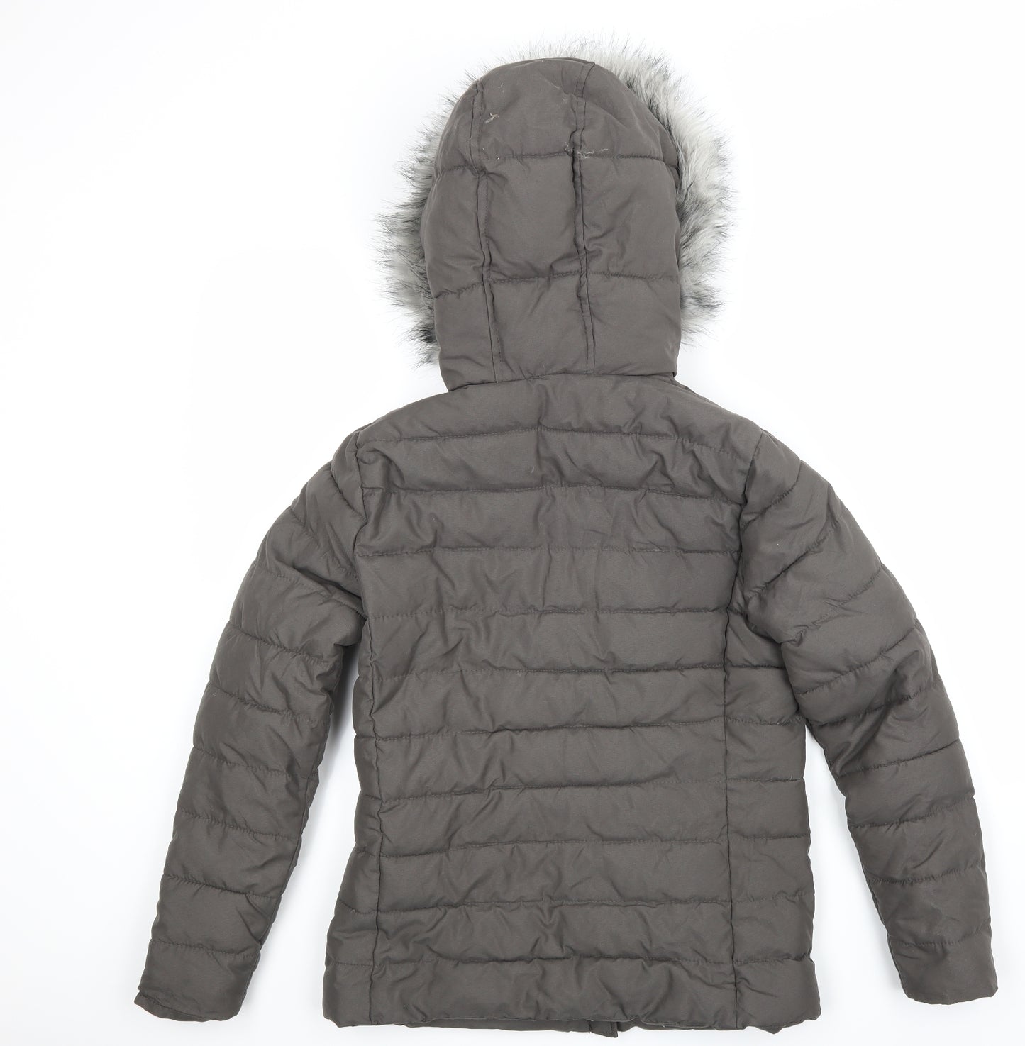 NEWLOOK Womens Grey   Parka Coat Size 8