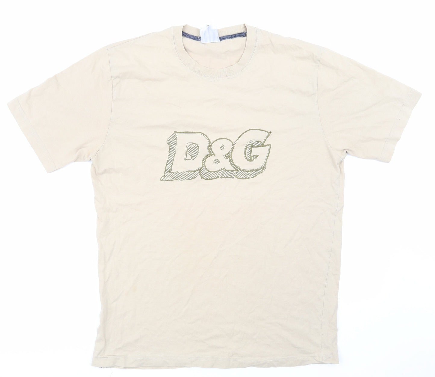 Dolce&Gabbana Mens Beige    T-Shirt Size XL