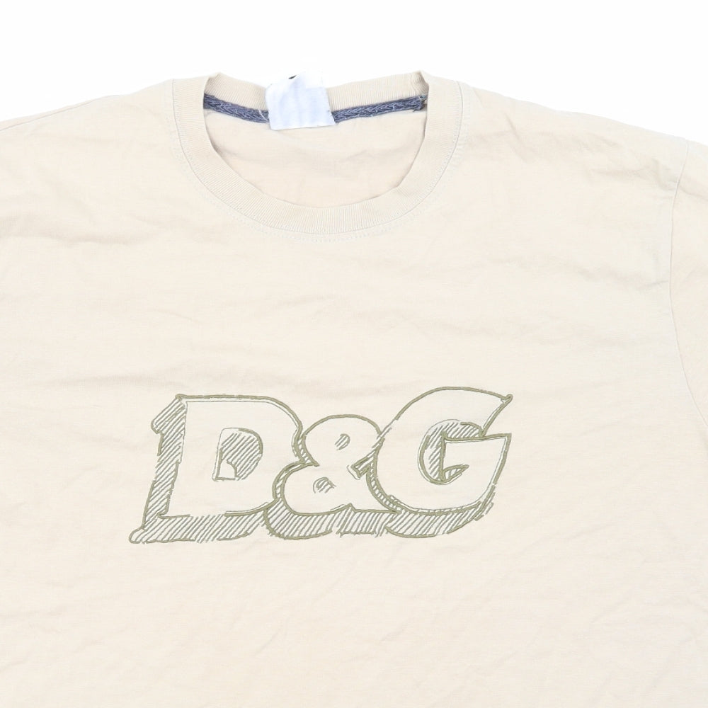 Dolce&Gabbana Mens Beige    T-Shirt Size XL