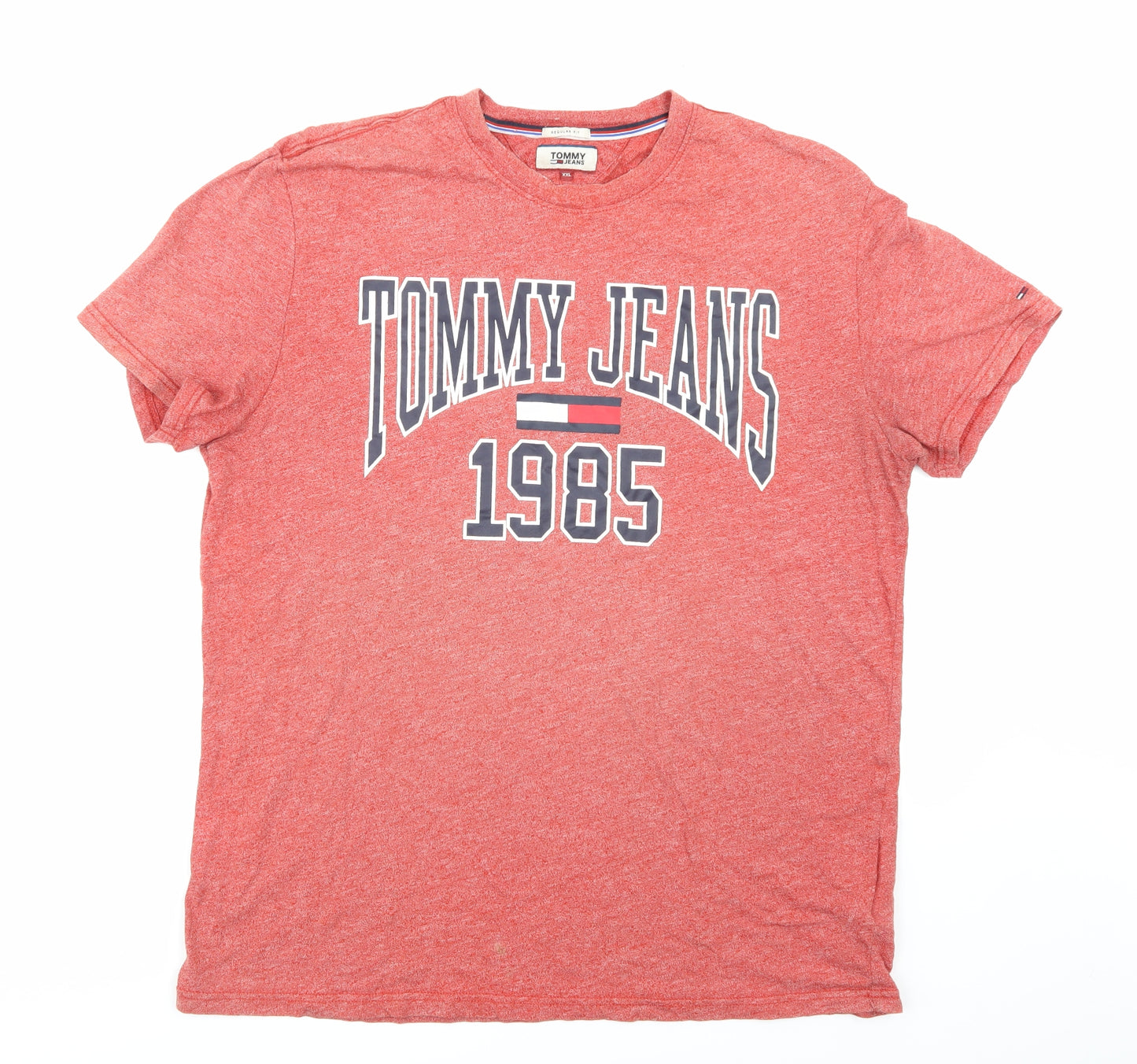 Tommy Jeans Mens Red    T-Shirt Size 2XL
