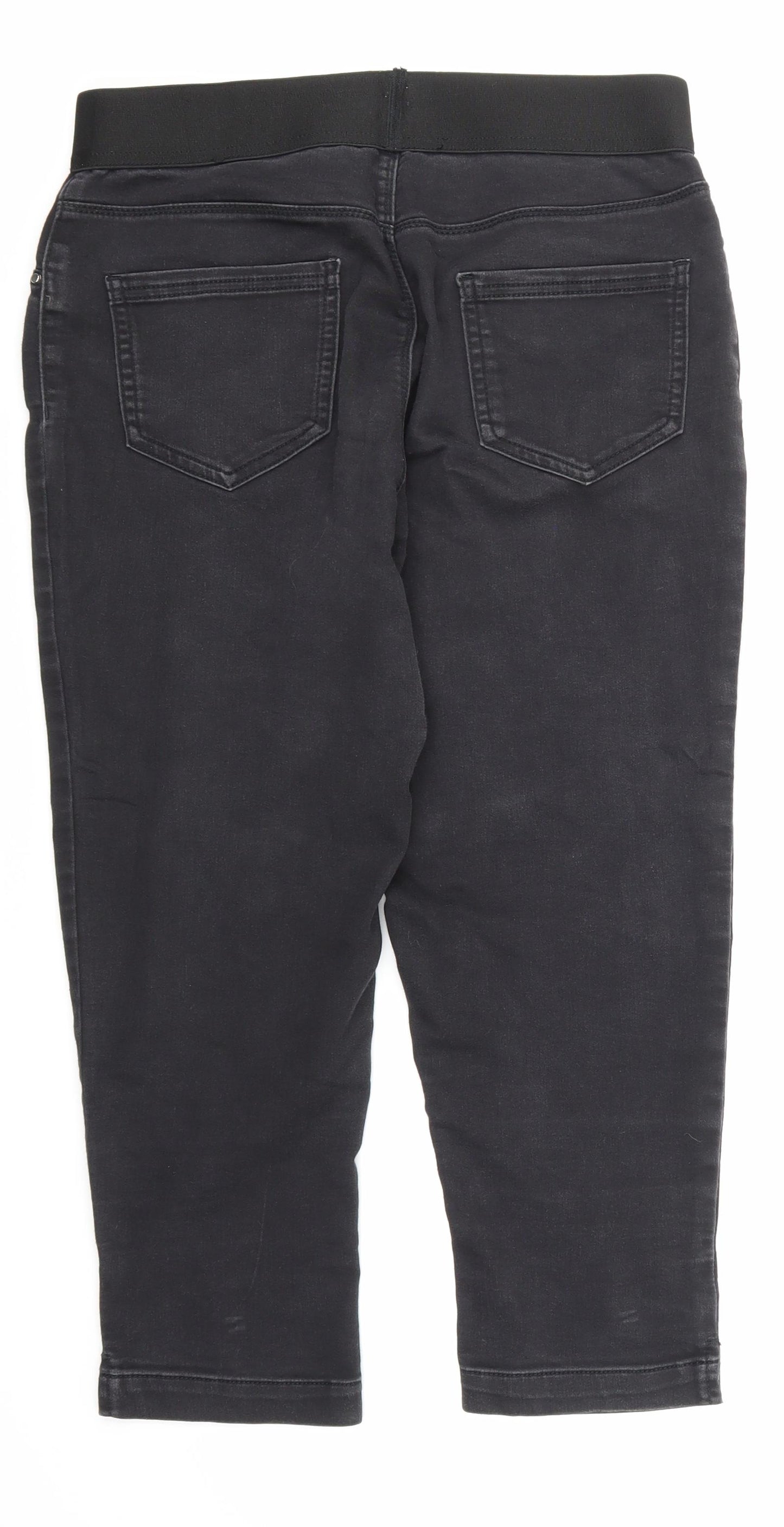 George Womens Black   Cropped Jeans Size 14