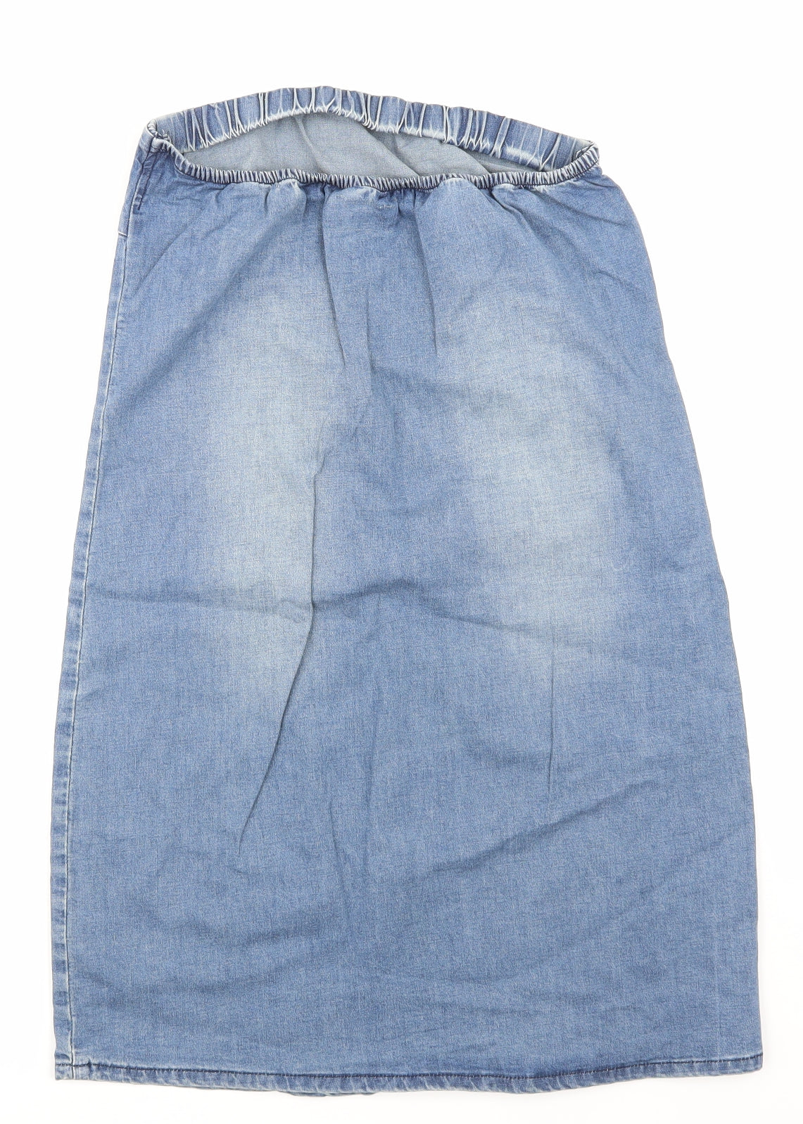 Hush Womens Blue  Denim Straight & Pencil Skirt Size 12