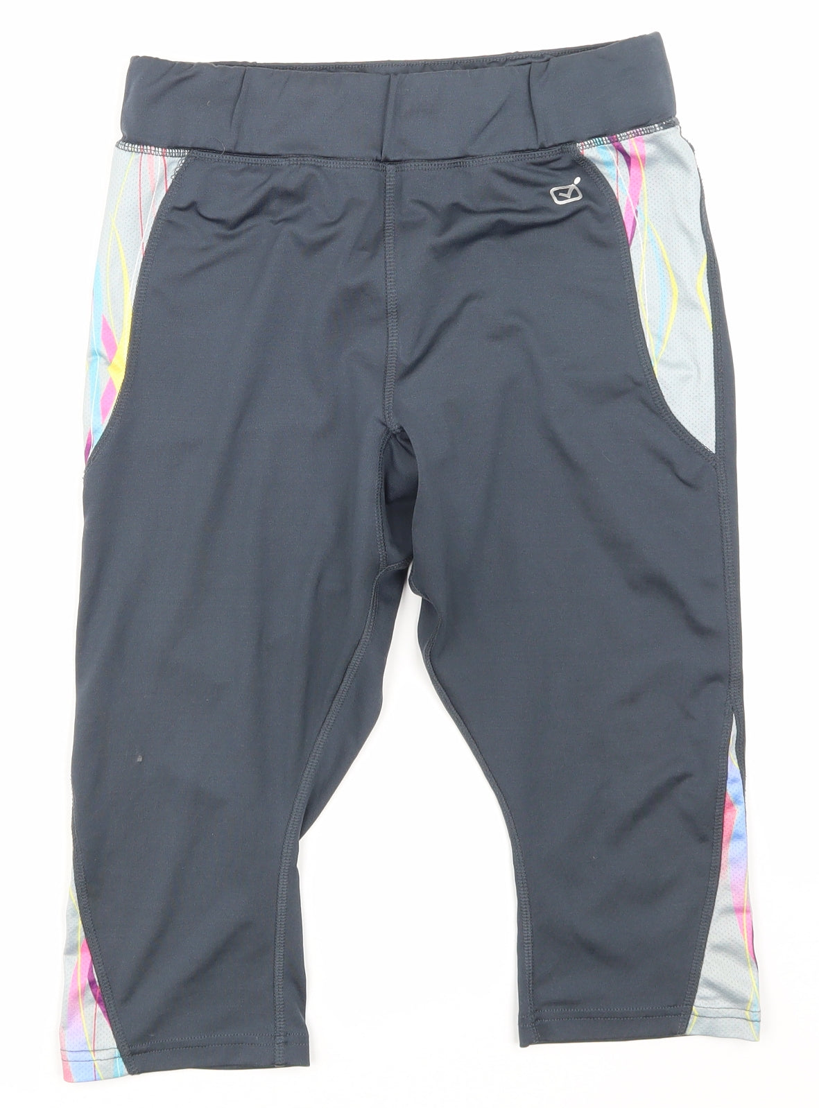 tek up Womens Grey   Cropped Leggings Size M