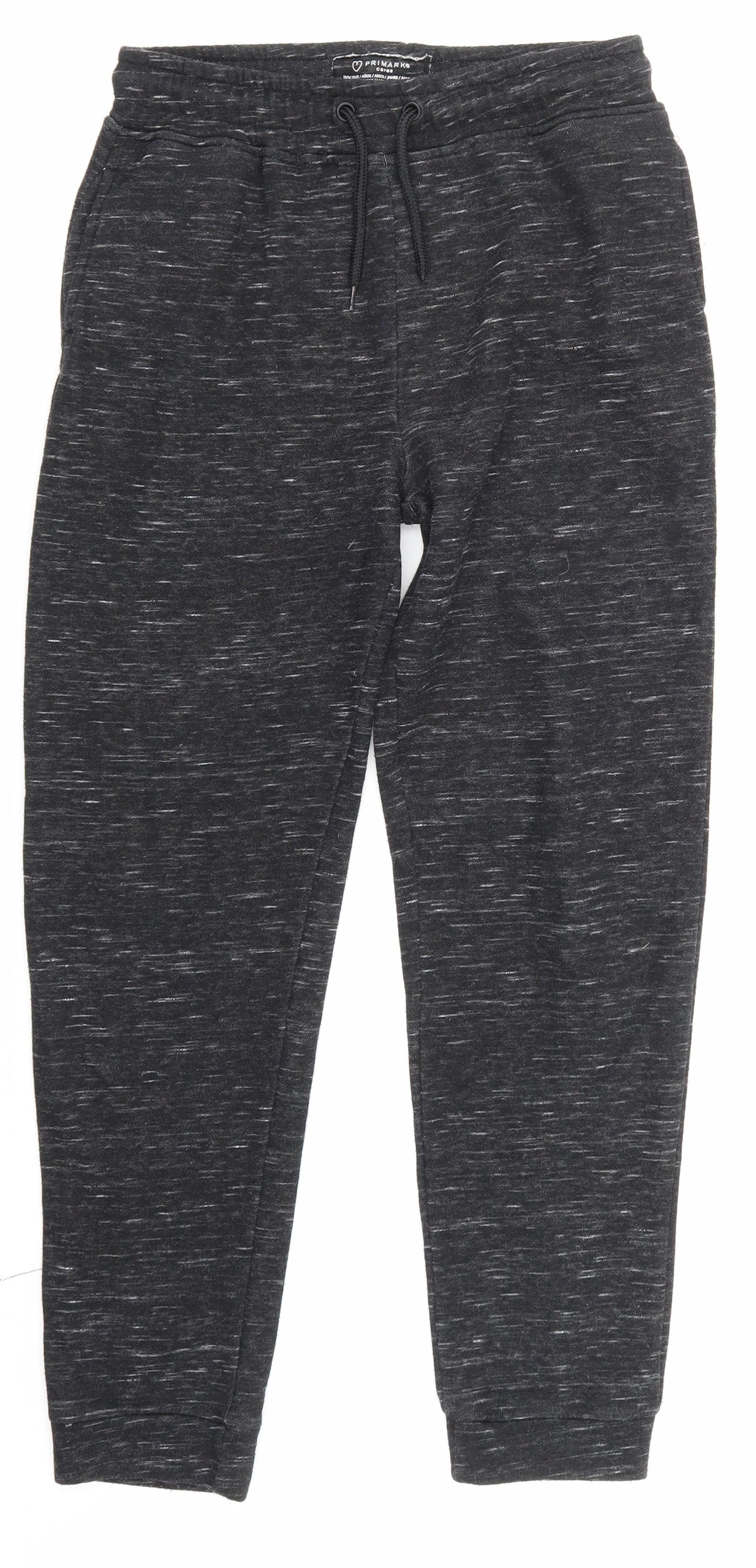Primark Boys Black   Jogger Trousers Size 13-14 Years