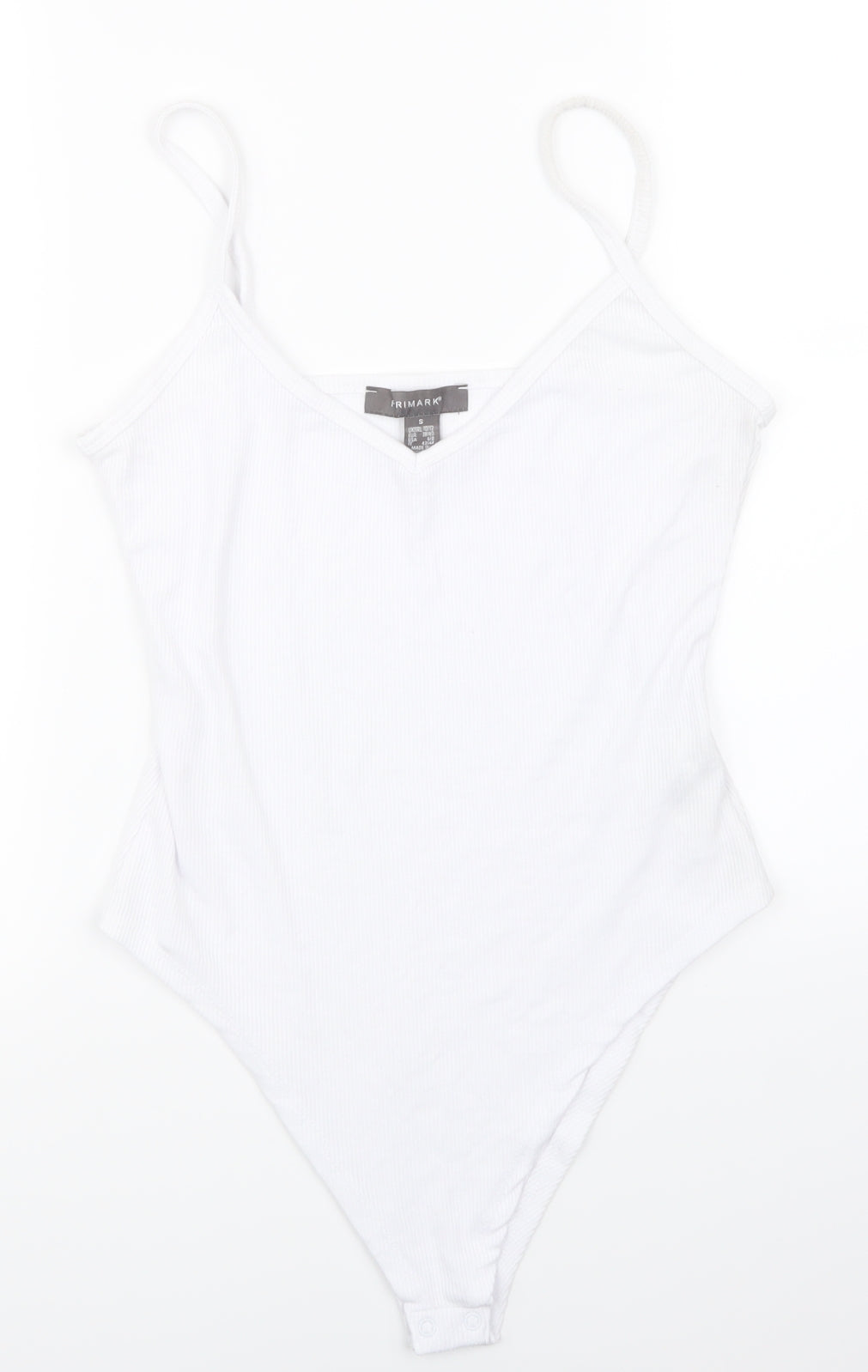 Primark Womens White   Bodysuit One-Piece Size 10