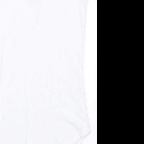 Primark Womens White   Bodysuit One-Piece Size 10