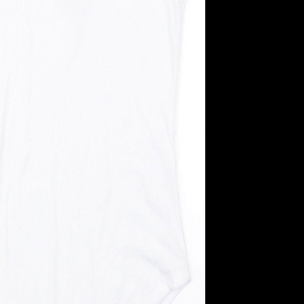 Primark Womens White   Bodysuit One-Piece Size 10