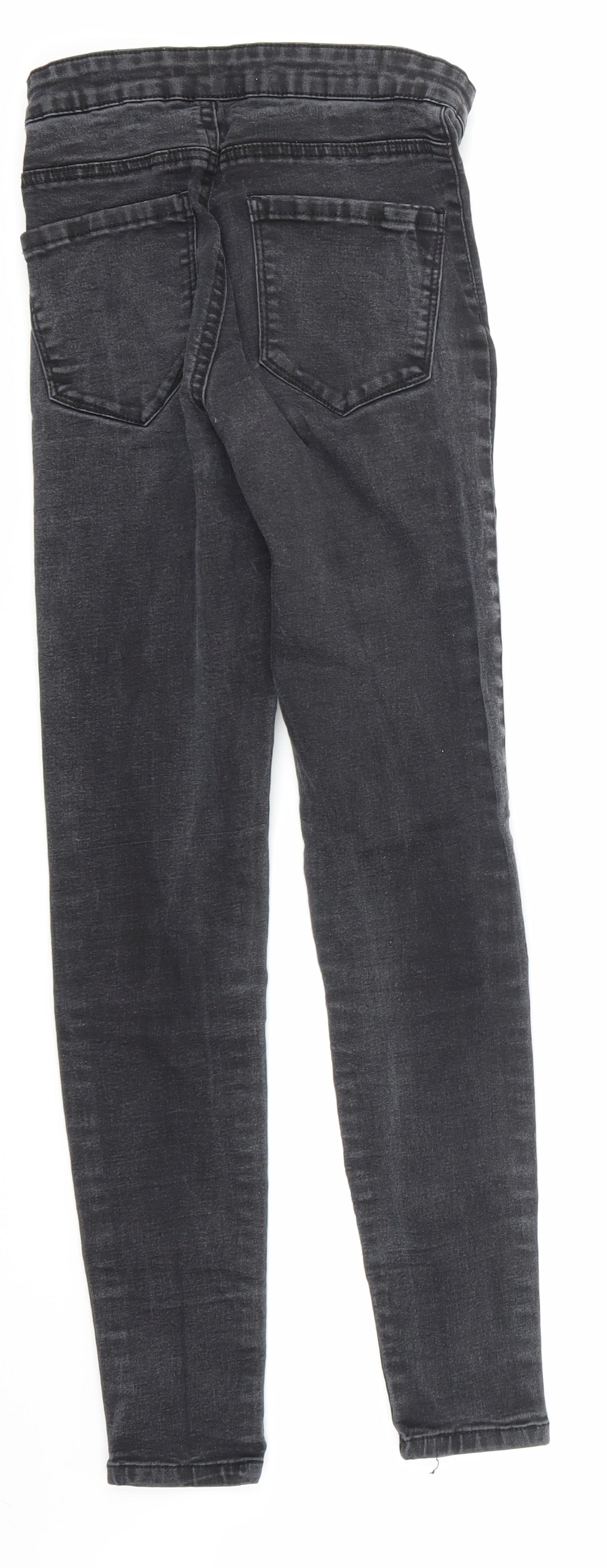 Primark Womens Black  Denim Skinny Jeans Size 8