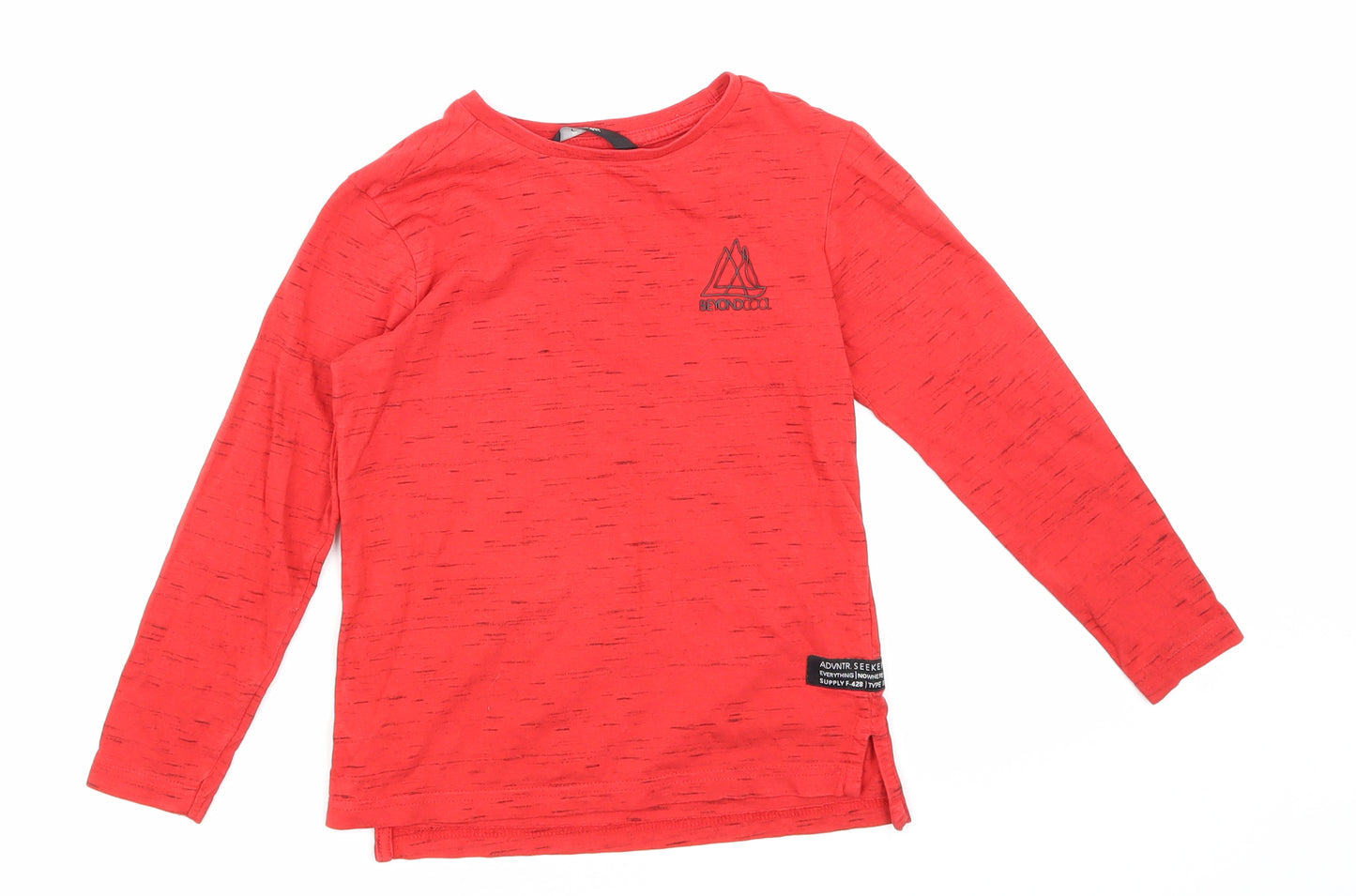 George Boys Red   Basic T-Shirt Size 5-6 Years