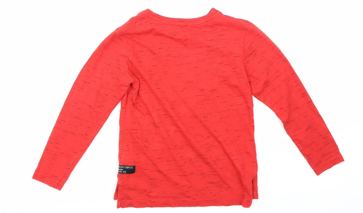 George Boys Red   Basic T-Shirt Size 5-6 Years