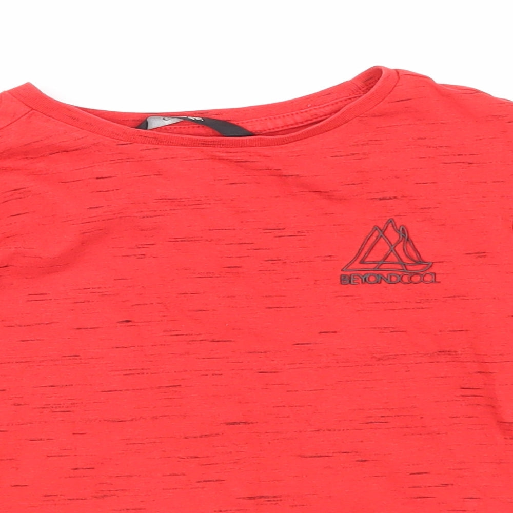 George Boys Red   Basic T-Shirt Size 5-6 Years