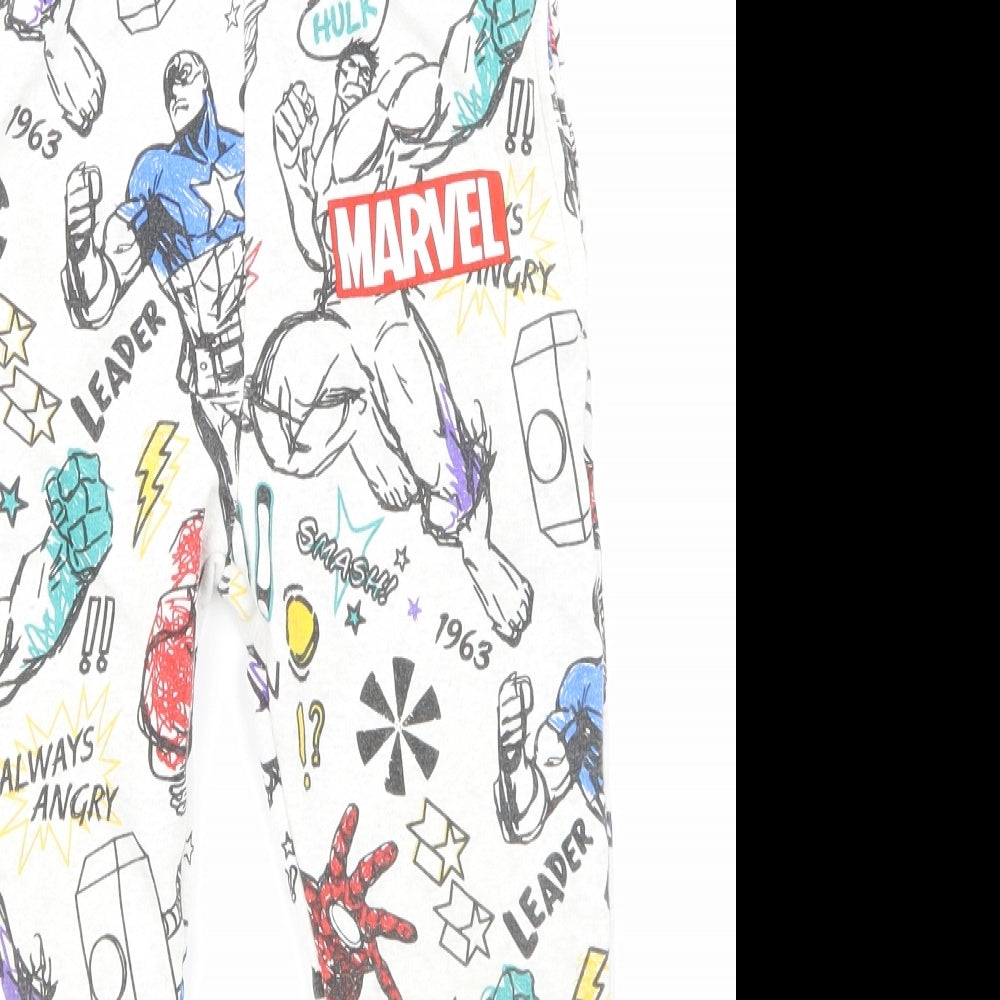 Marvel Boys Ivory   Jogger Trousers Size 4-5 Years