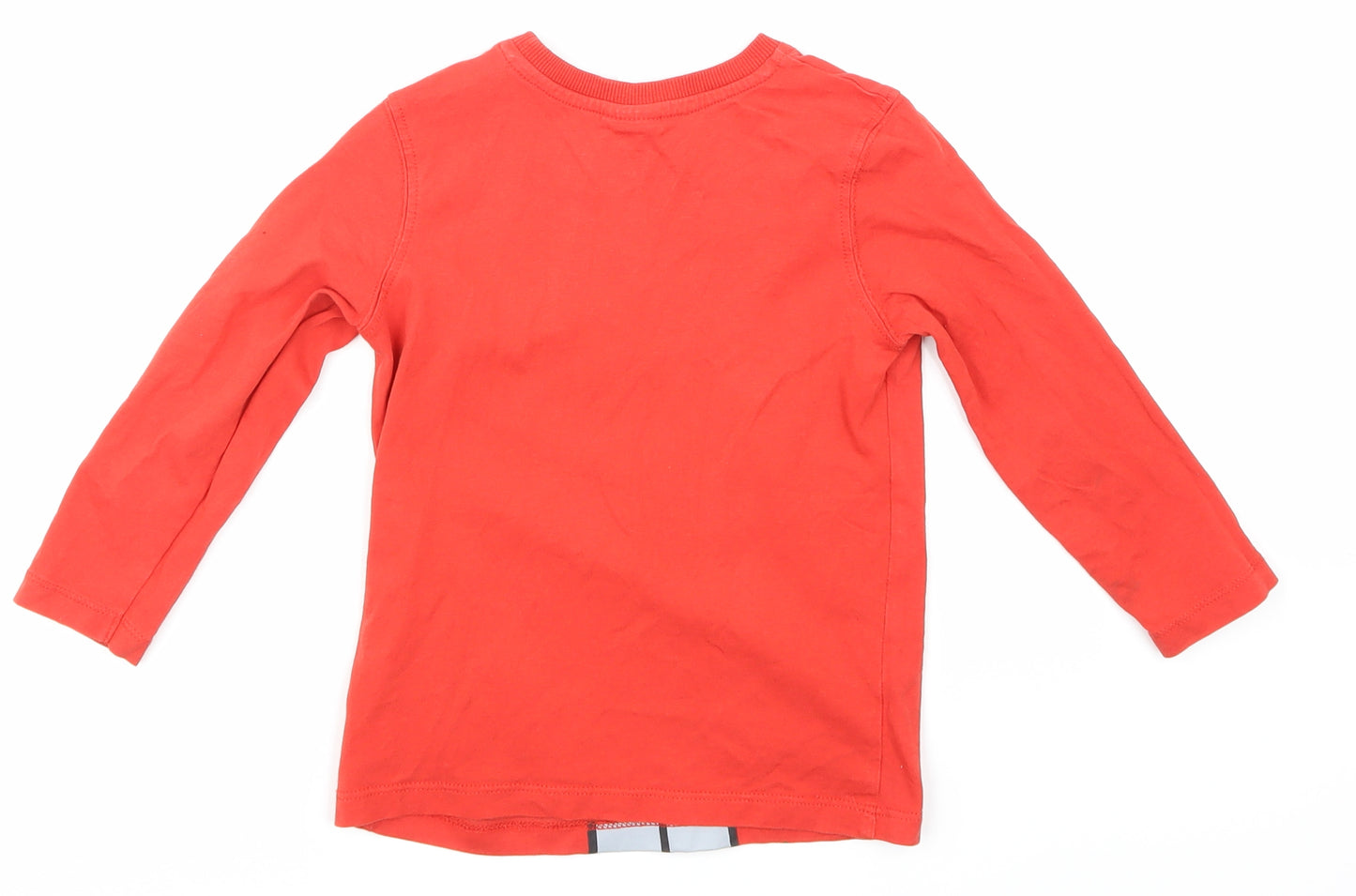 George Boys Red   Basic T-Shirt Size 3-4 Years