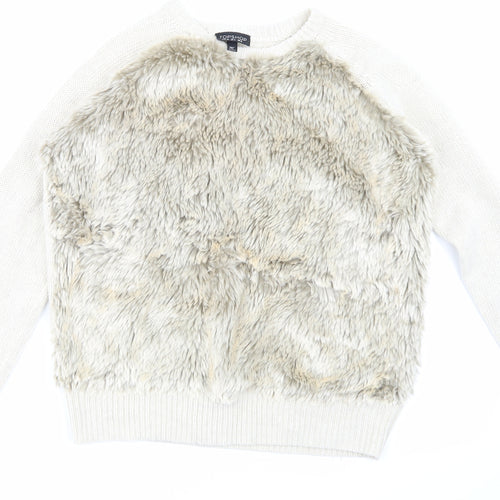 Topshop Womens Beige   Pullover Jumper Size 8