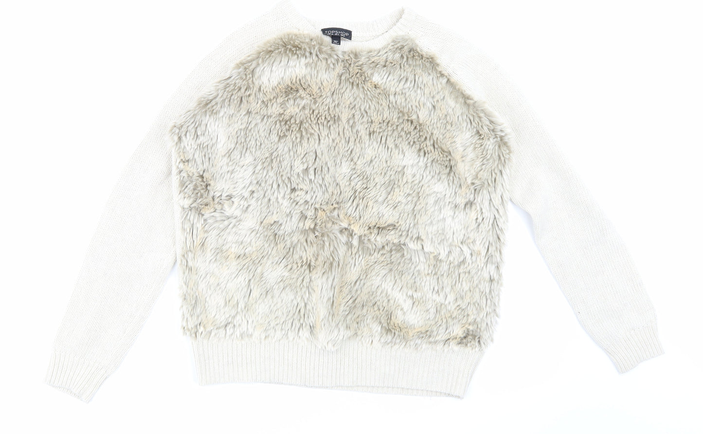 Topshop Womens Beige   Pullover Jumper Size 8