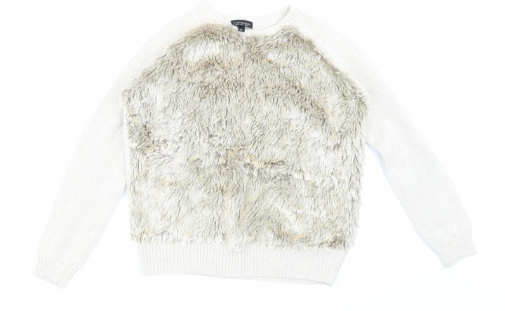Topshop Womens Beige   Pullover Jumper Size 8