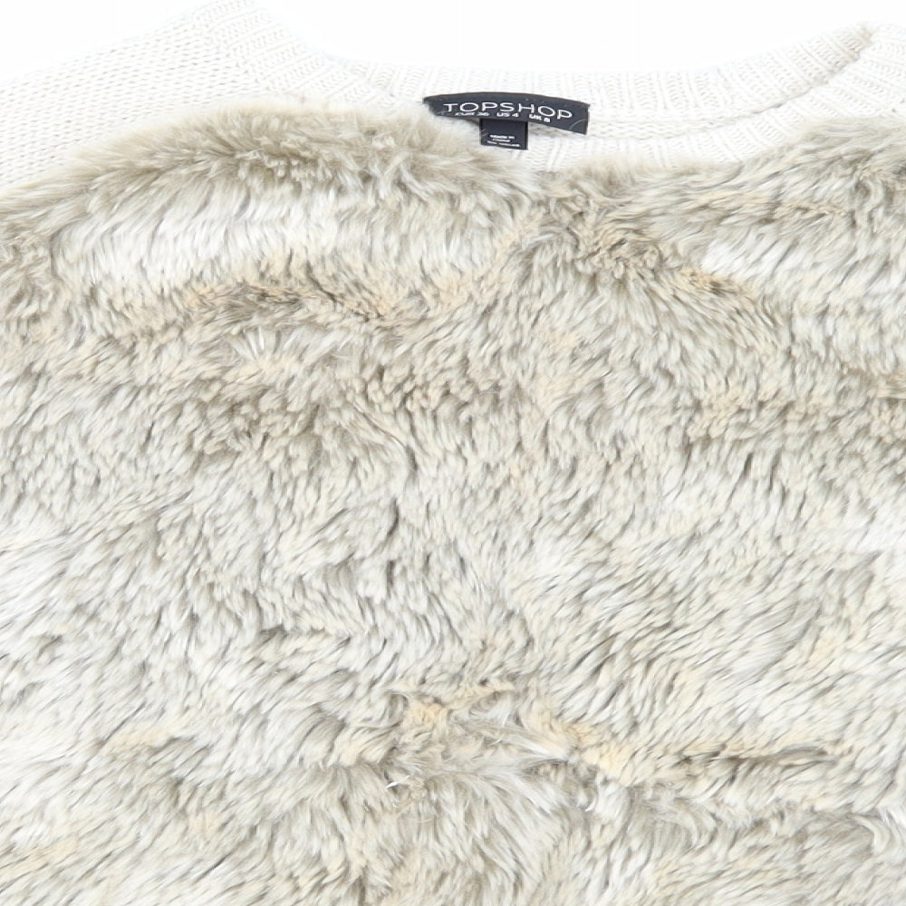 Topshop Womens Beige   Pullover Jumper Size 8