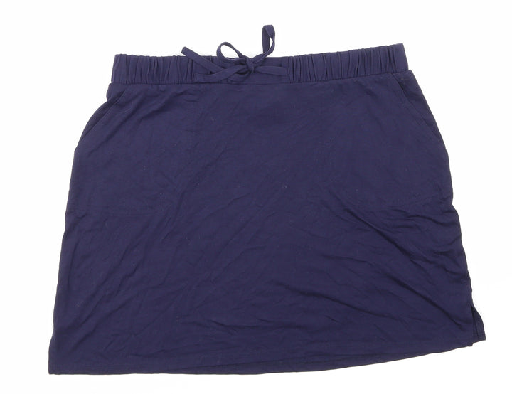 Marks and Spencer Womens Blue Mini Skirt Size 12