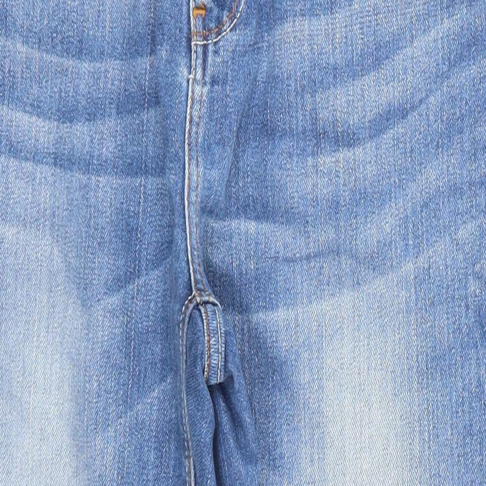 Peacocks Womens Blue  Denim Cropped Jeans Size 10