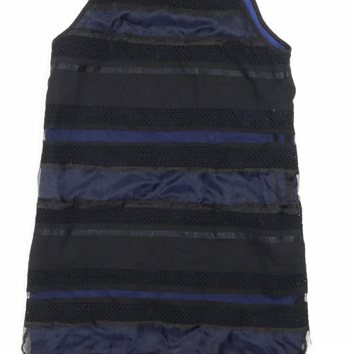 Finery Womens Black Striped  Pencil Dress  Size 8