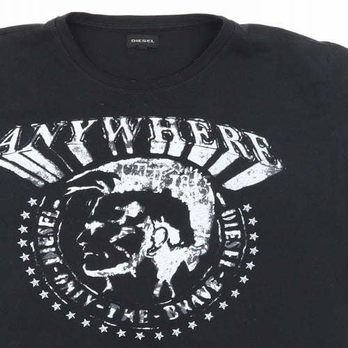 Diesel Mens Black    T-Shirt Size XL