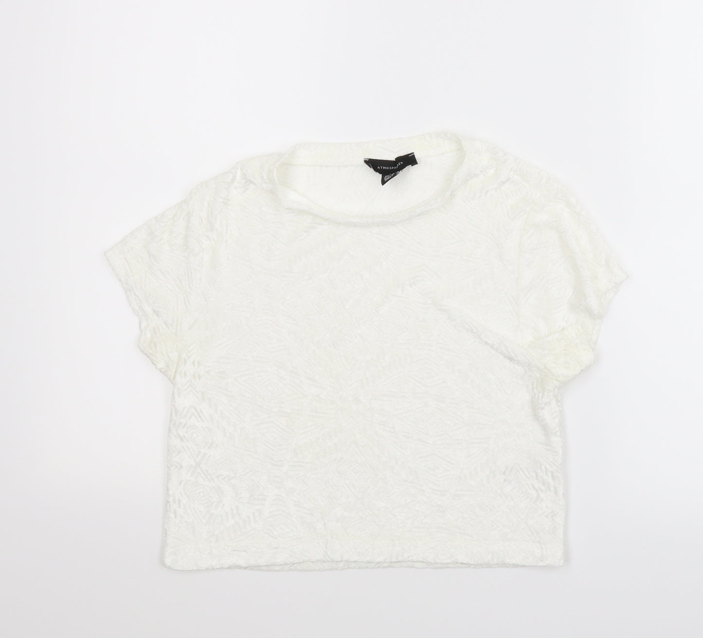 Atmosphere Womens White   Basic T-Shirt Size 14