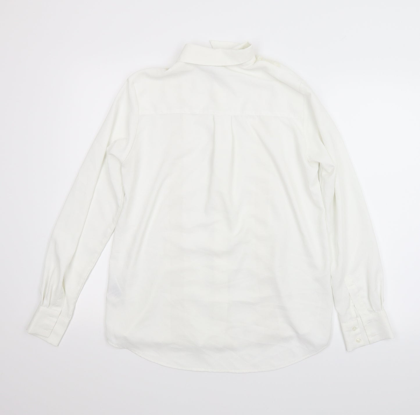 H&M Womens White   Basic Button-Up Size 6