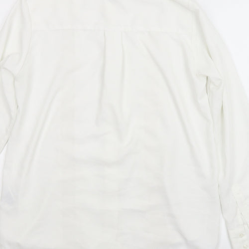 H&M Womens White   Basic Button-Up Size 6