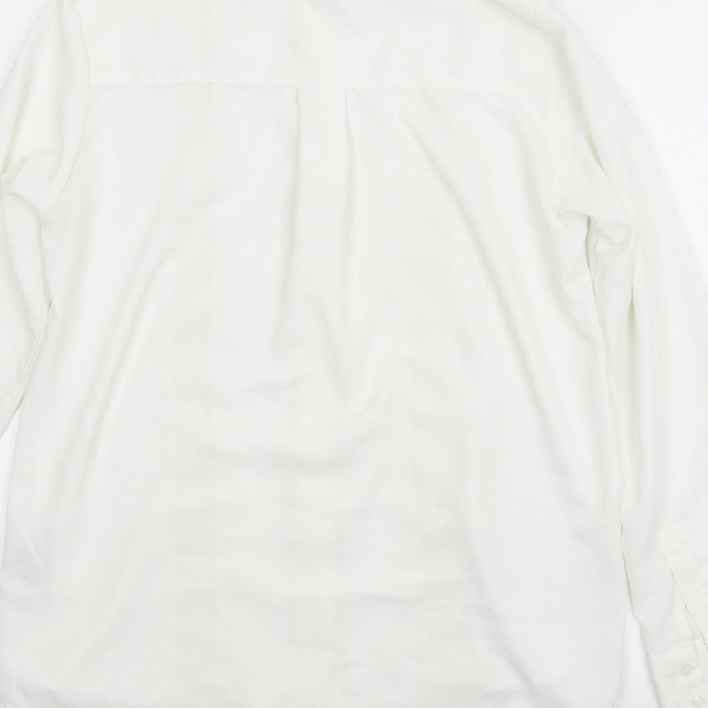 H&M Womens White   Basic Button-Up Size 6