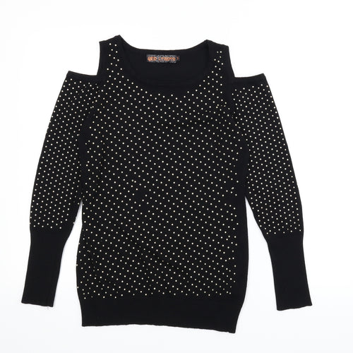 QED London Womens Black   Pullover Jumper Size S