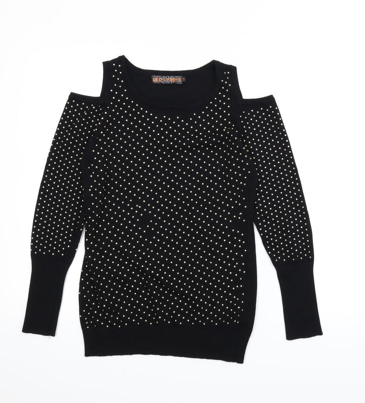 QED London Womens Black Pullover Jumper Size S