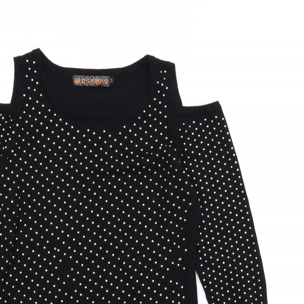 QED London Womens Black   Pullover Jumper Size S