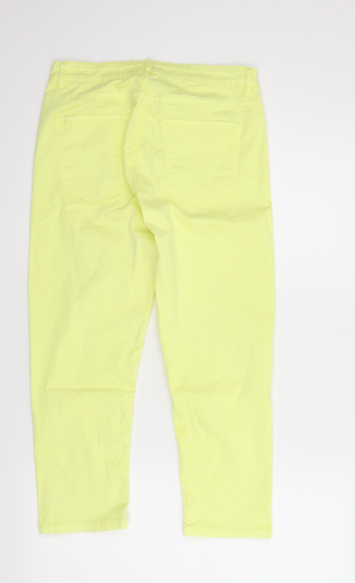 Preworn Womens Yellow   Cropped Jeans Size 10 L21 in