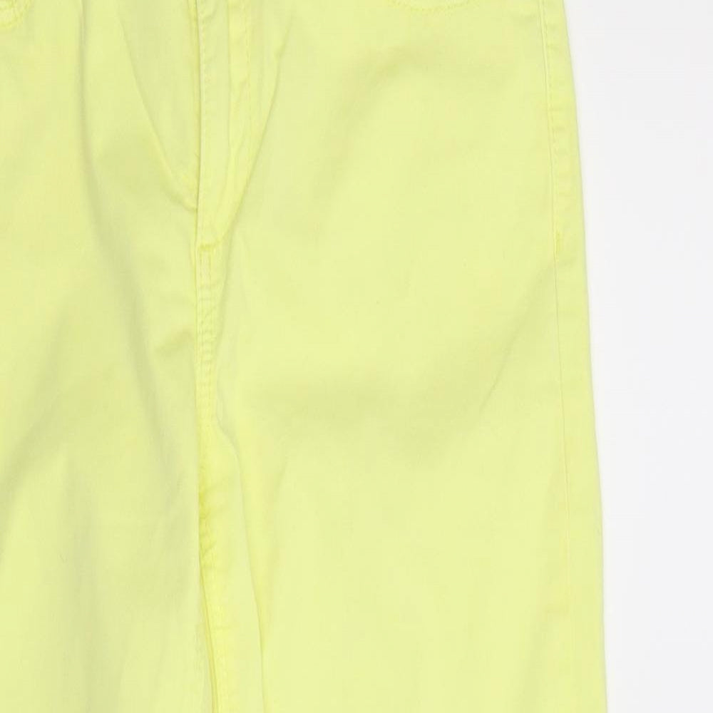 Preworn Womens Yellow   Cropped Jeans Size 10 L21 in