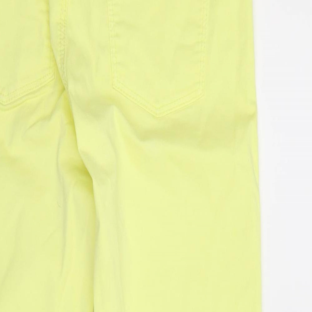 Preworn Womens Yellow   Cropped Jeans Size 10 L21 in