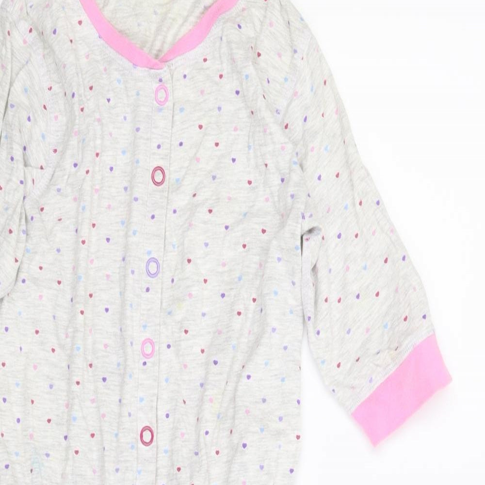 Primark Girls Grey Spotted  Top One Piece Size 11-12 Years