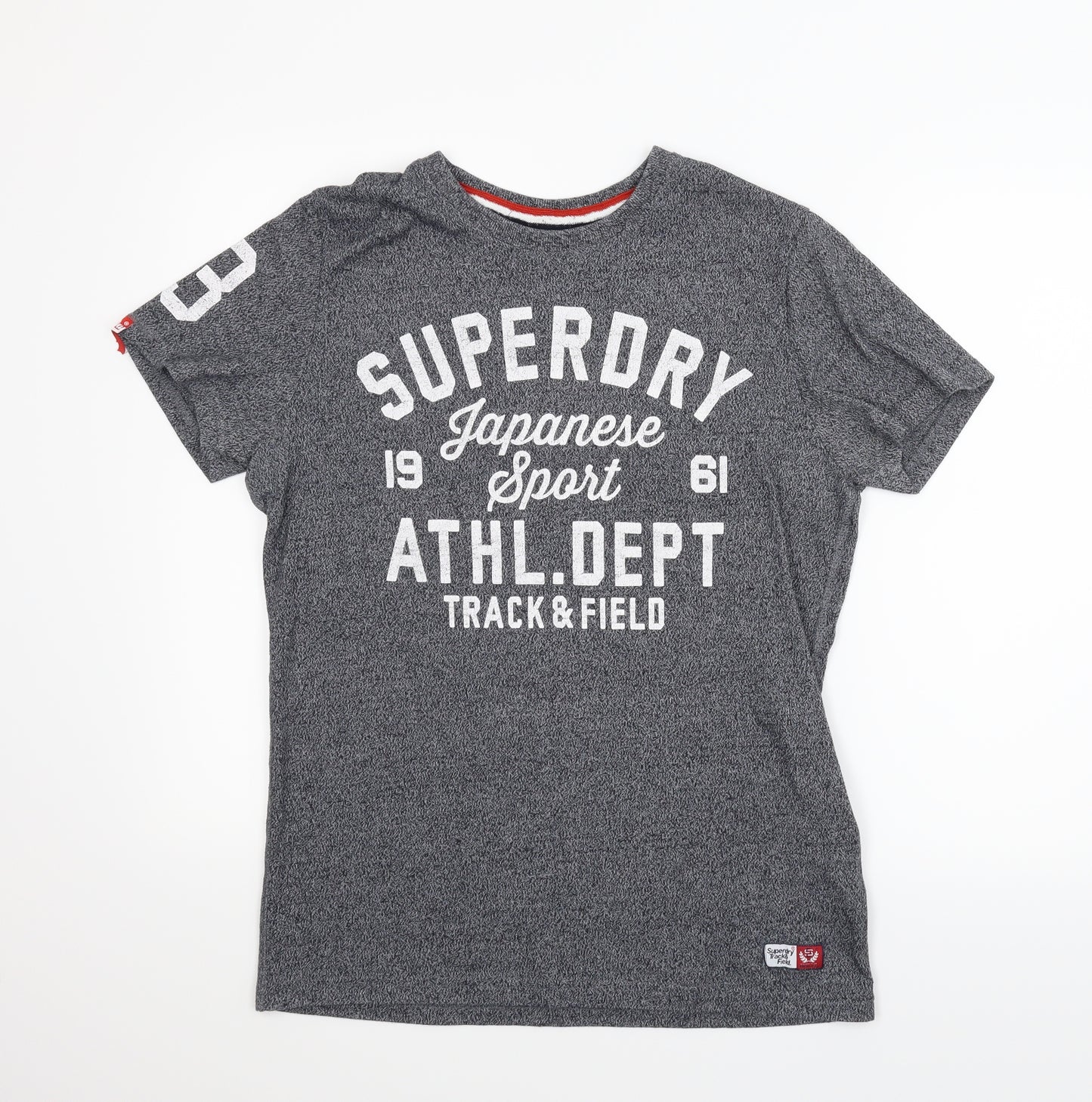 Superdry Mens Grey    T-Shirt Size L