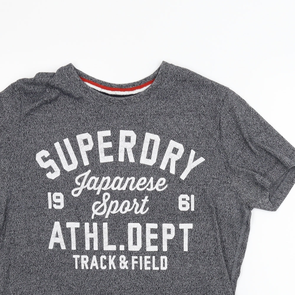 Superdry Mens Grey    T-Shirt Size L
