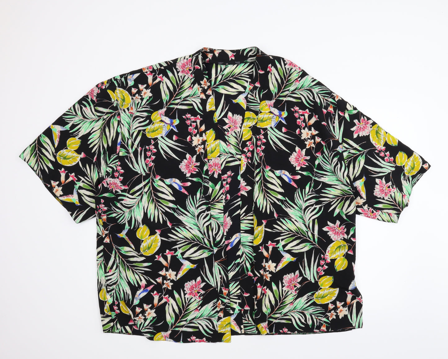 Primark Womens Multicoloured Floral  Kimono Blouse Size 20
