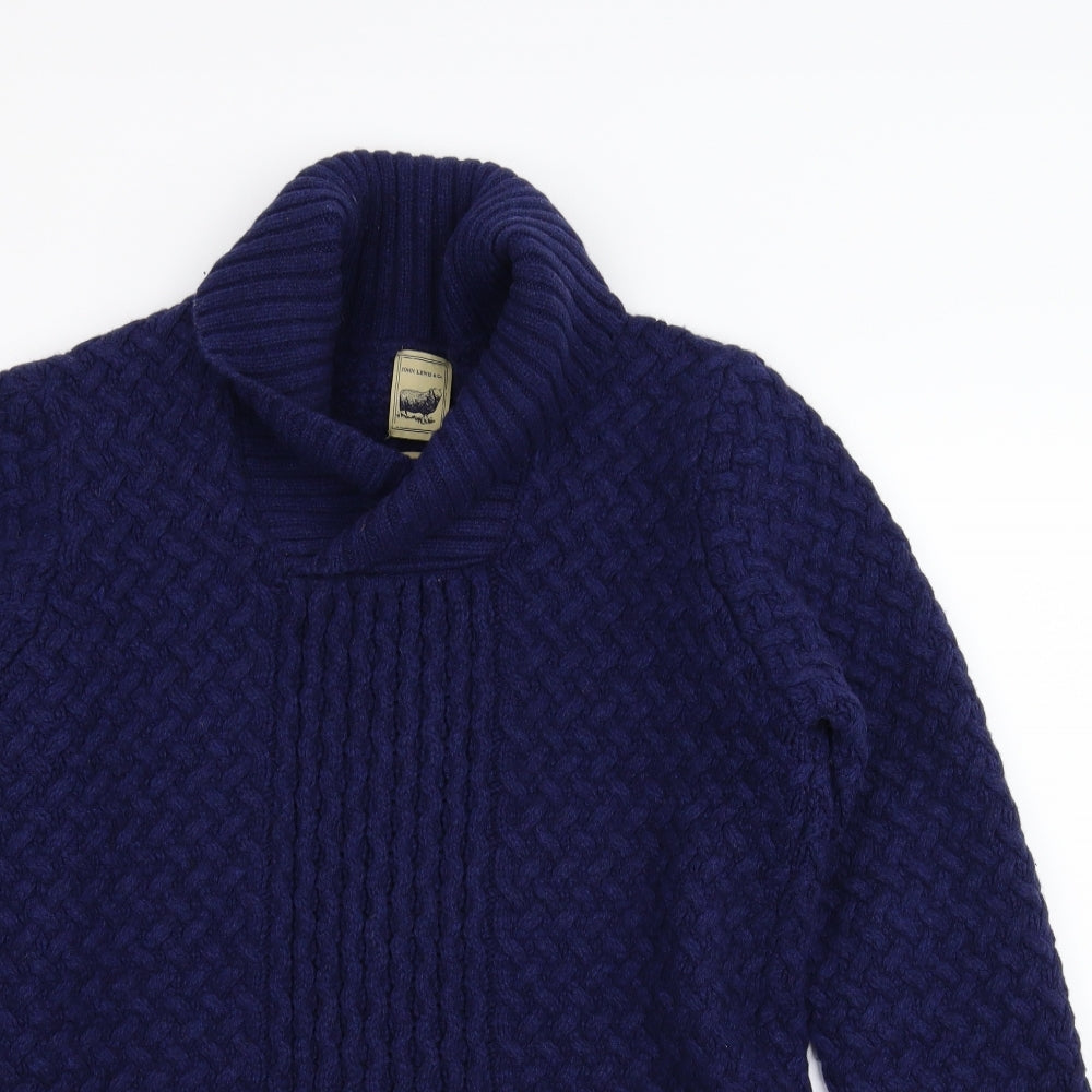 John Lewis Mens Blue   Pullover Jumper Size M